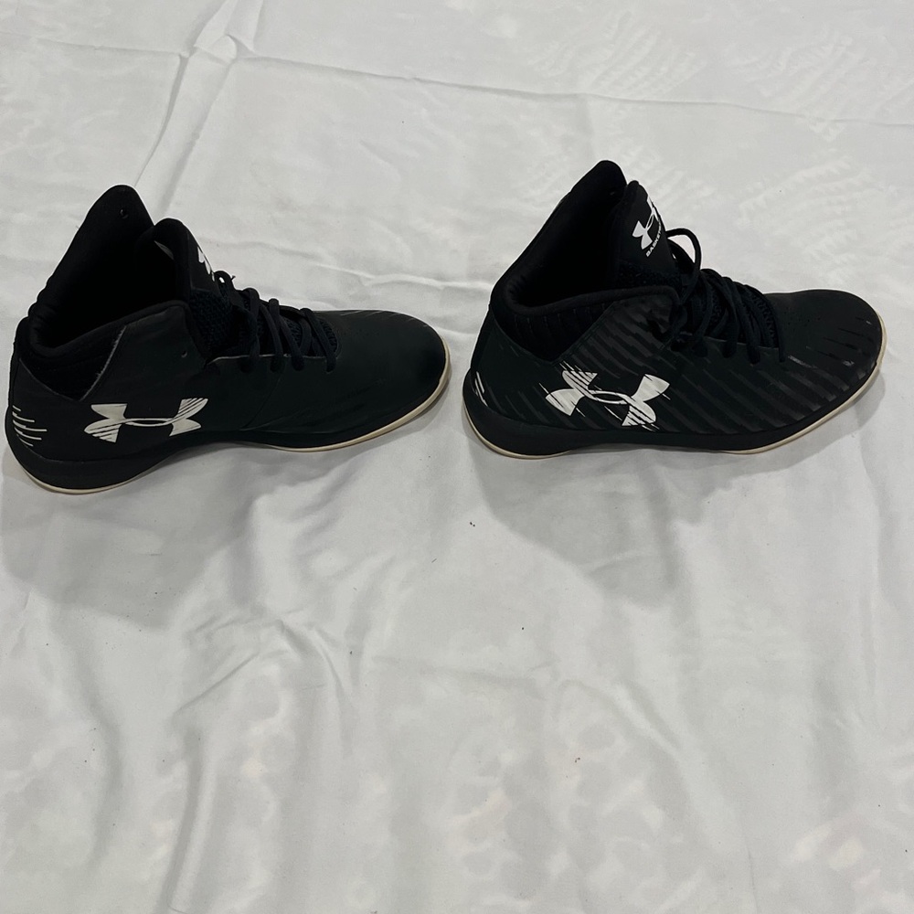 Under Armour Kids Black and White Sneakers